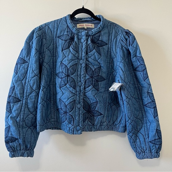 Free People Quinn Quilted Jacket Size M - Picture 9 of 16